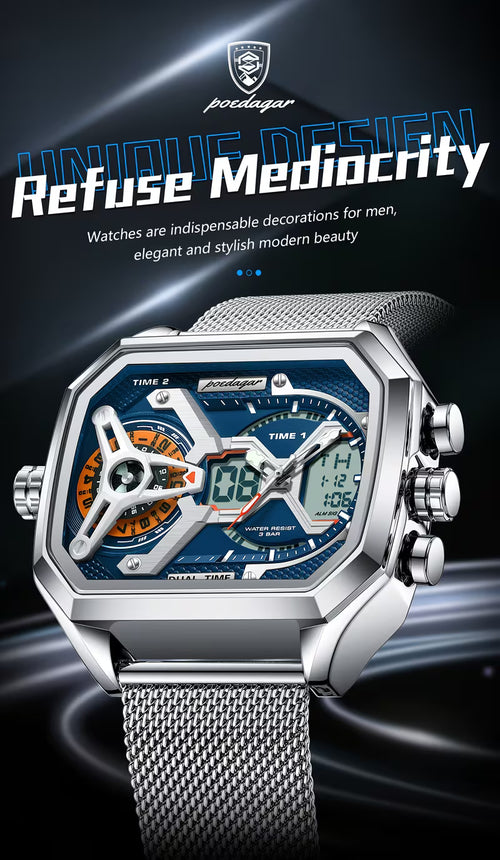 POEDAGAR Sports Electronic Watch