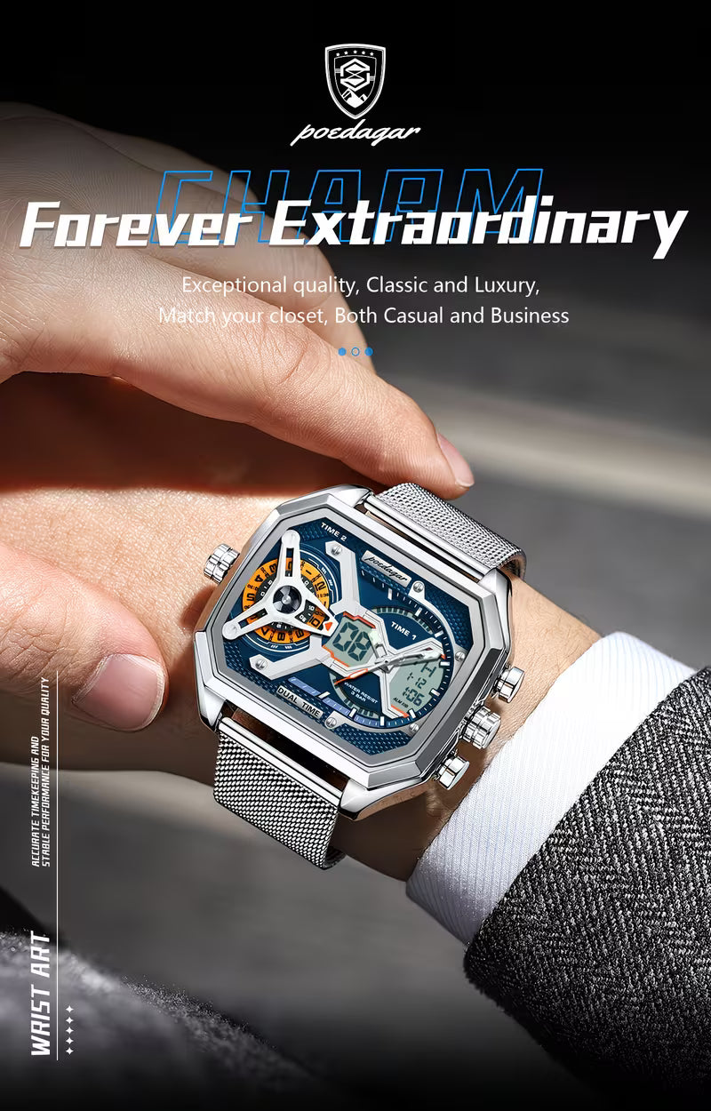 POEDAGAR Sports Electronic Watch